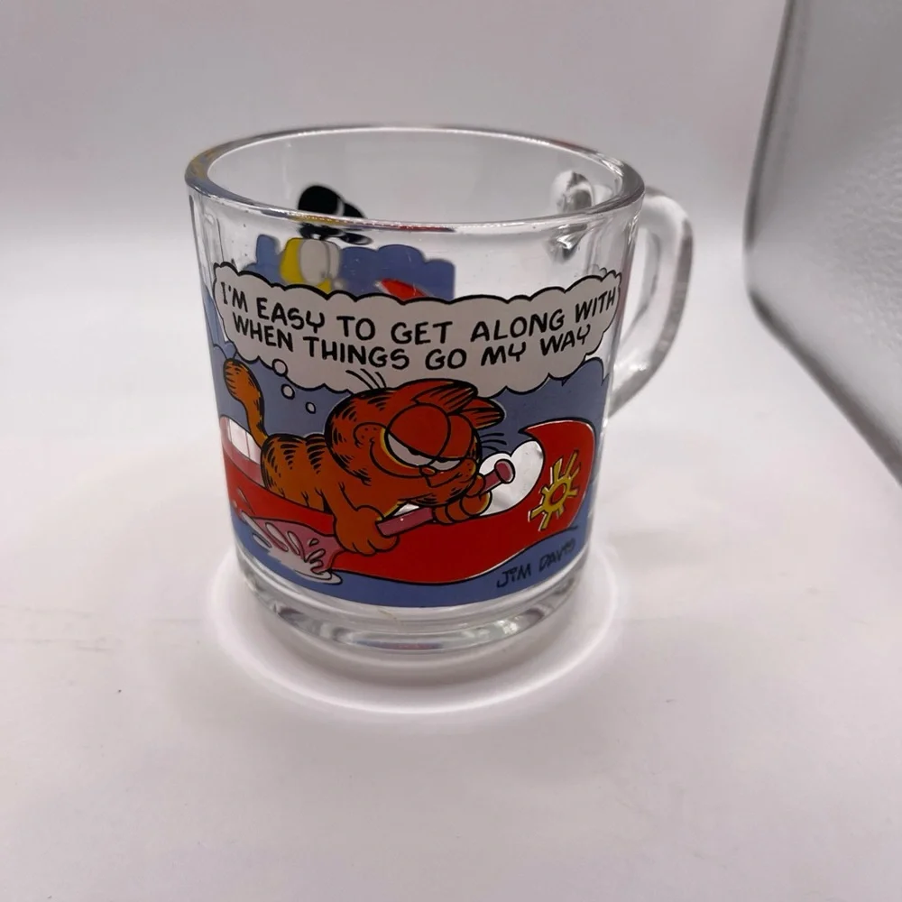 Garfield Odie McDonalds vintage coffee cup lot bundle 70’s 80’s Jim Davis Cups‎